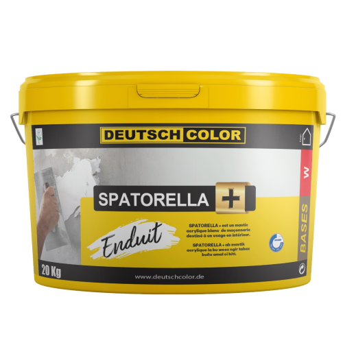 Spatorella +, mastic acrylique blanc, enduit intérieur, mastic maçonnerie, Deutsch Color